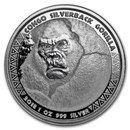 2018 Republic of Congo 1 oz Silver Silverback Gorilla (Prooflike) 2018 Republic of Congo 1 oz Silver Silverback Gorilla (Prooflike)